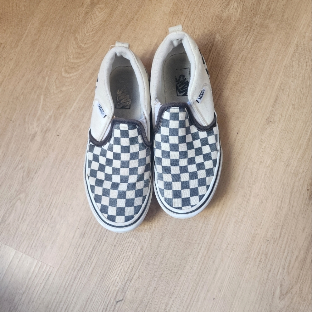 Classic Checkered Vans Slip Ons Children's Size 2.0